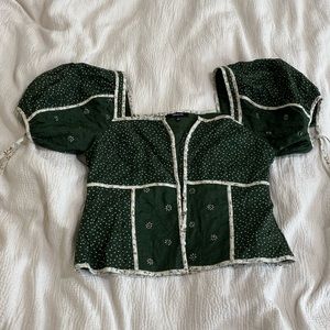 Madewell patchwork blouse